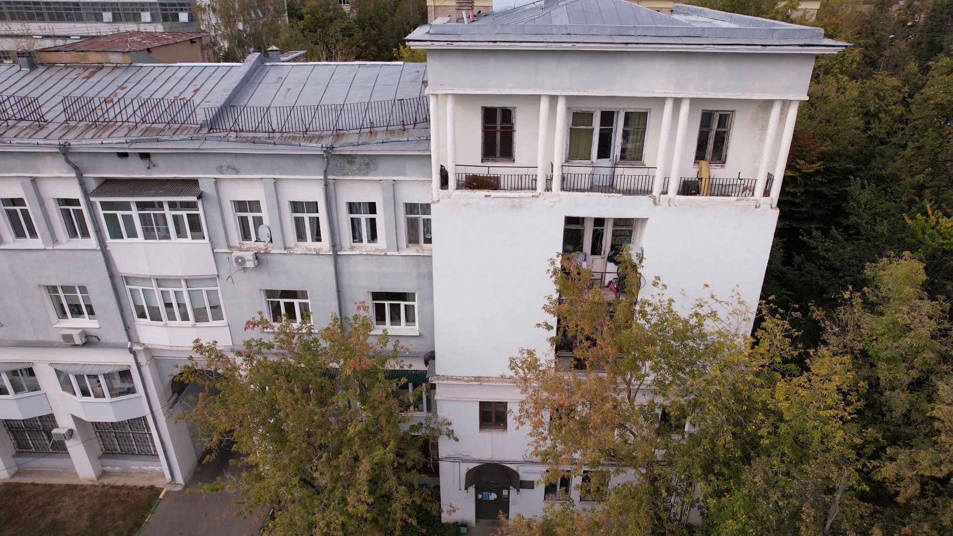 видео с коптера, жуковский, архитектура,