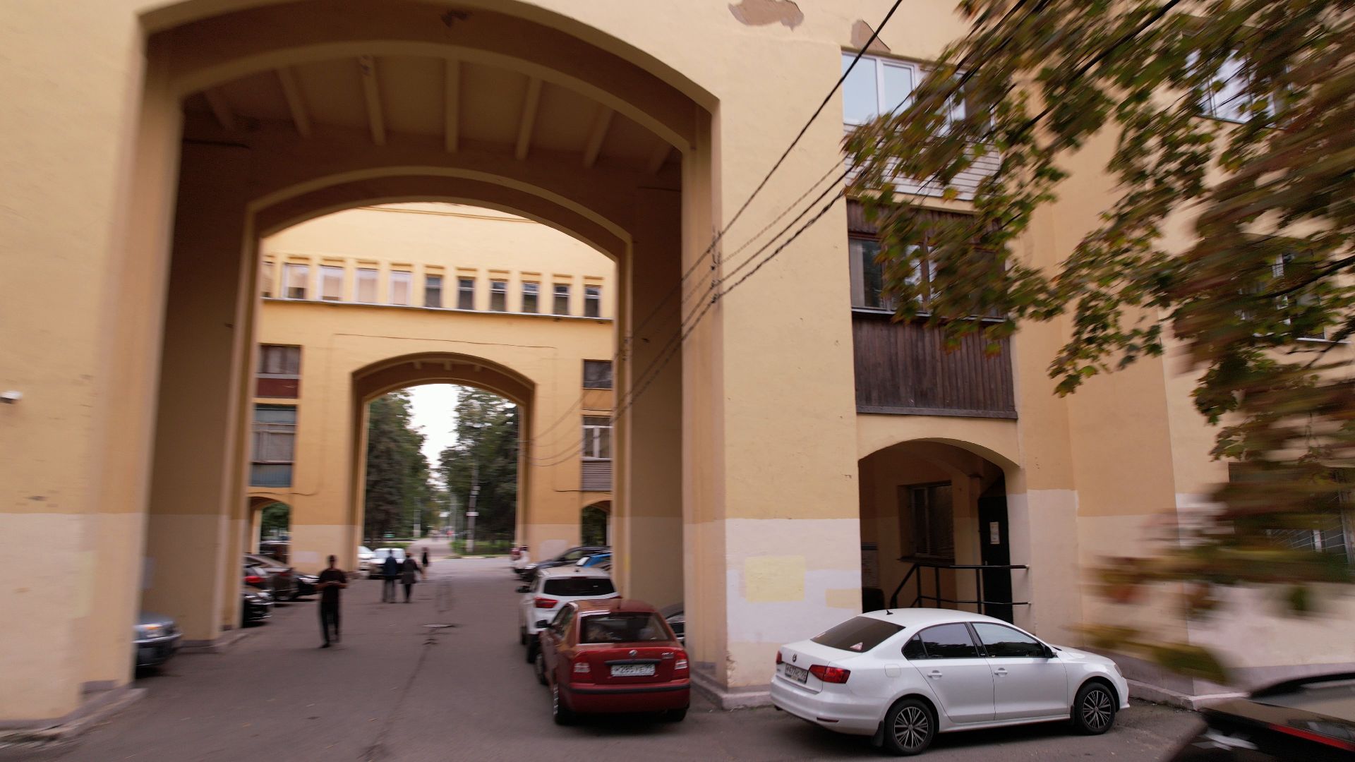 видео с коптера, жуковский, архитектура,