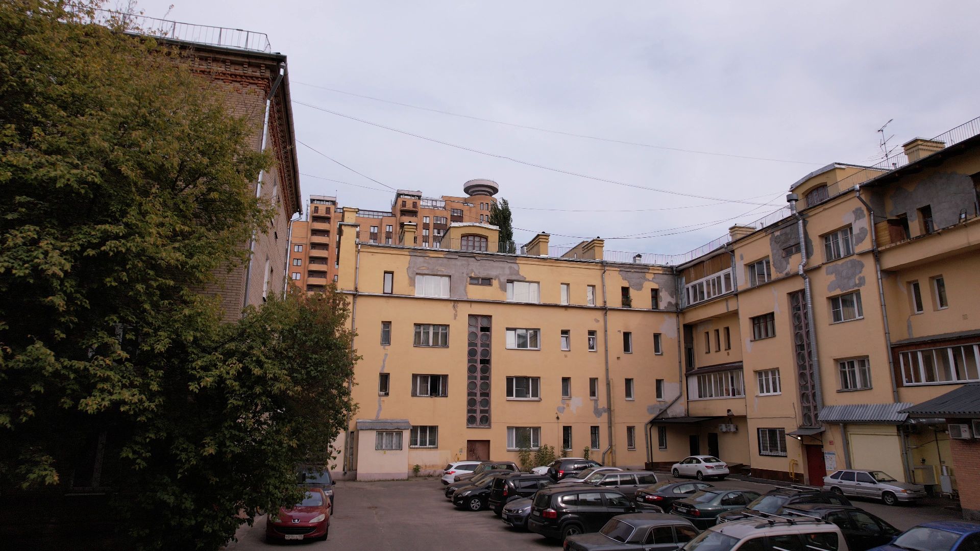 видео с коптера, жуковский, архитектура,