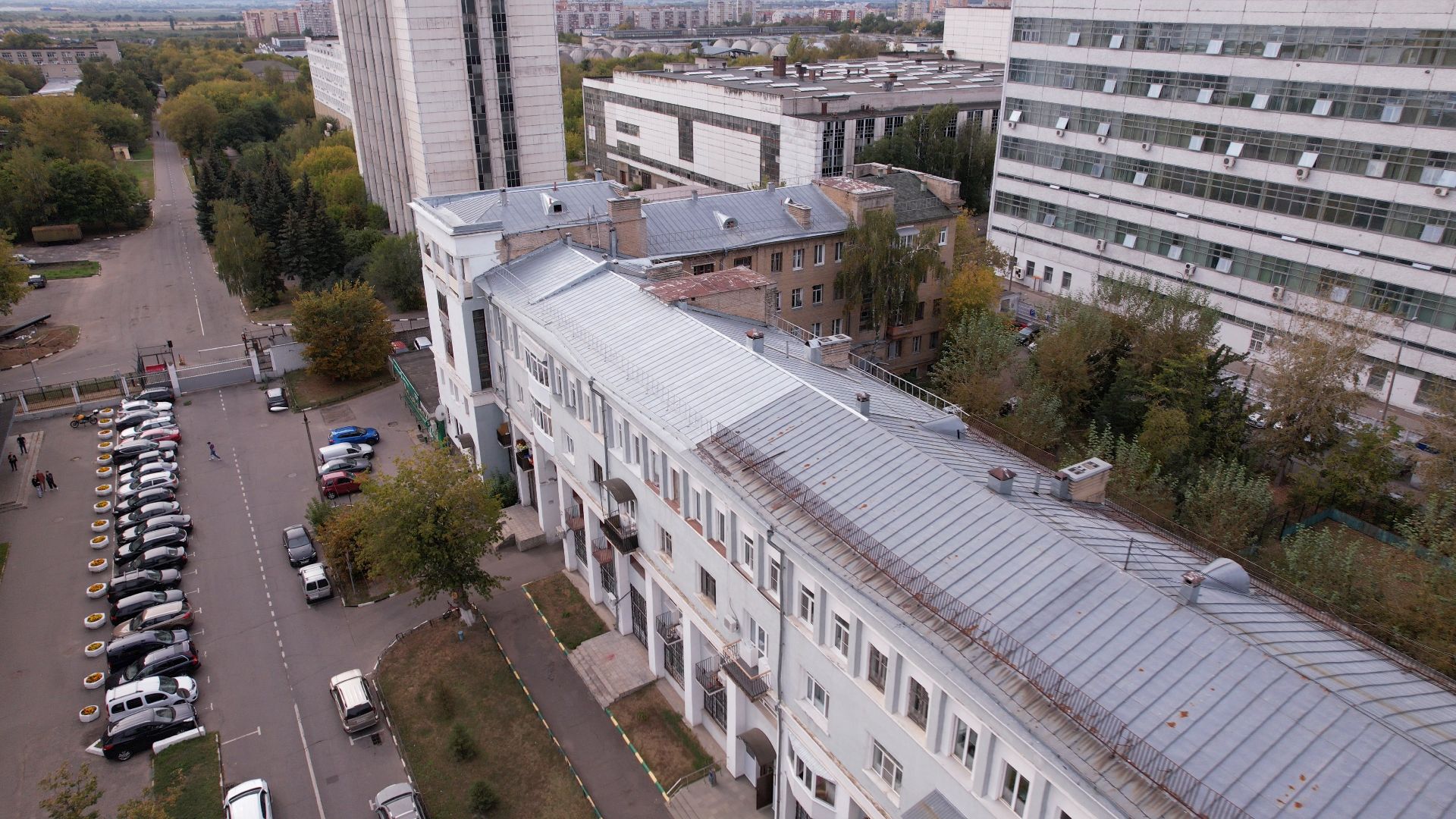 видео с коптера, жуковский, архитектура,