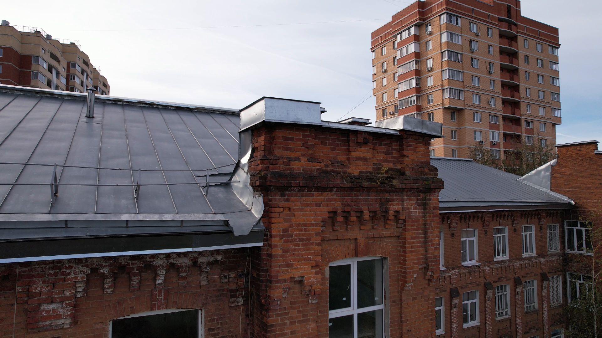 Лобня, видео с коптера, фабрика,