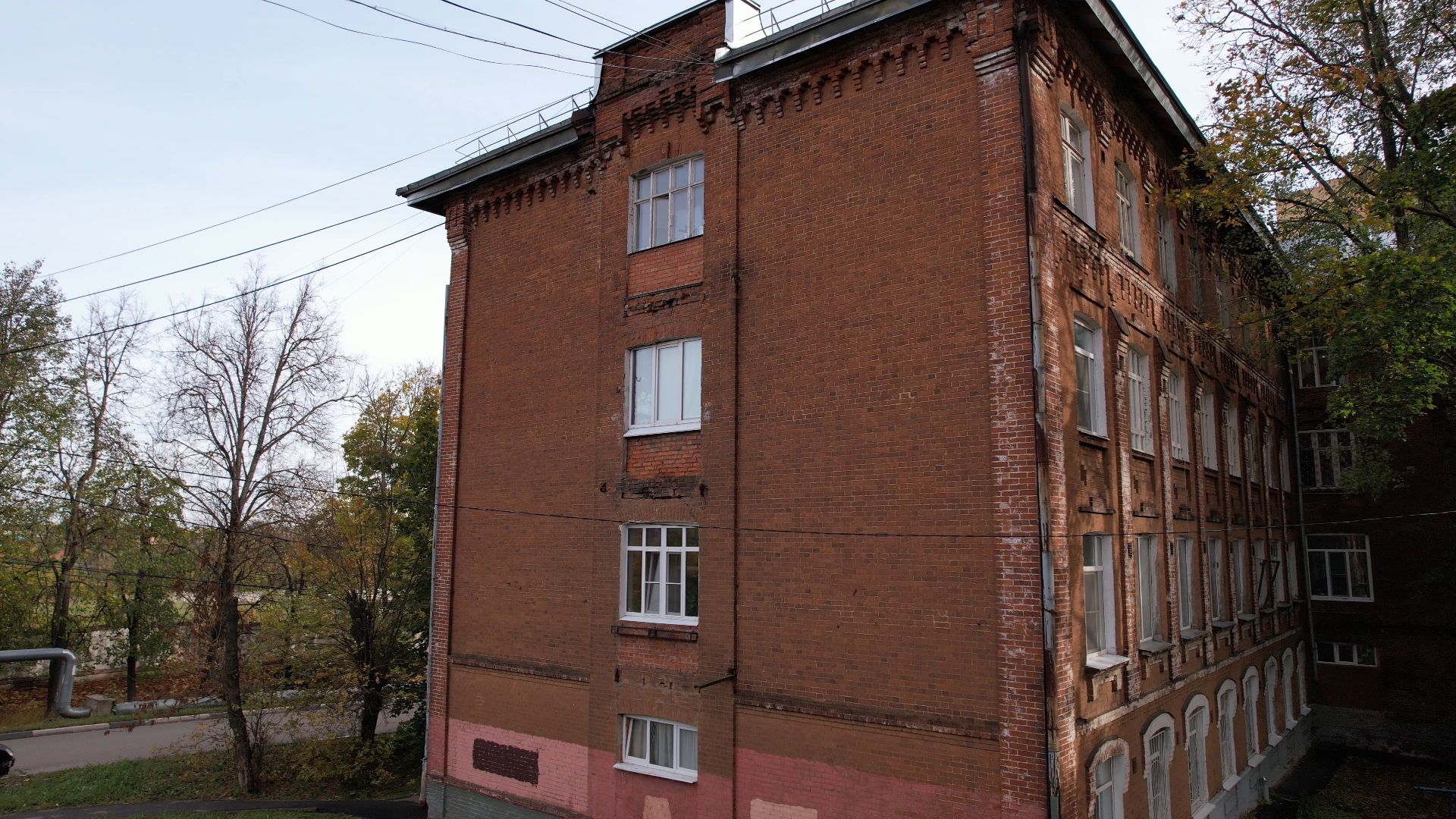 Лобня, видео с коптера, фабрика,