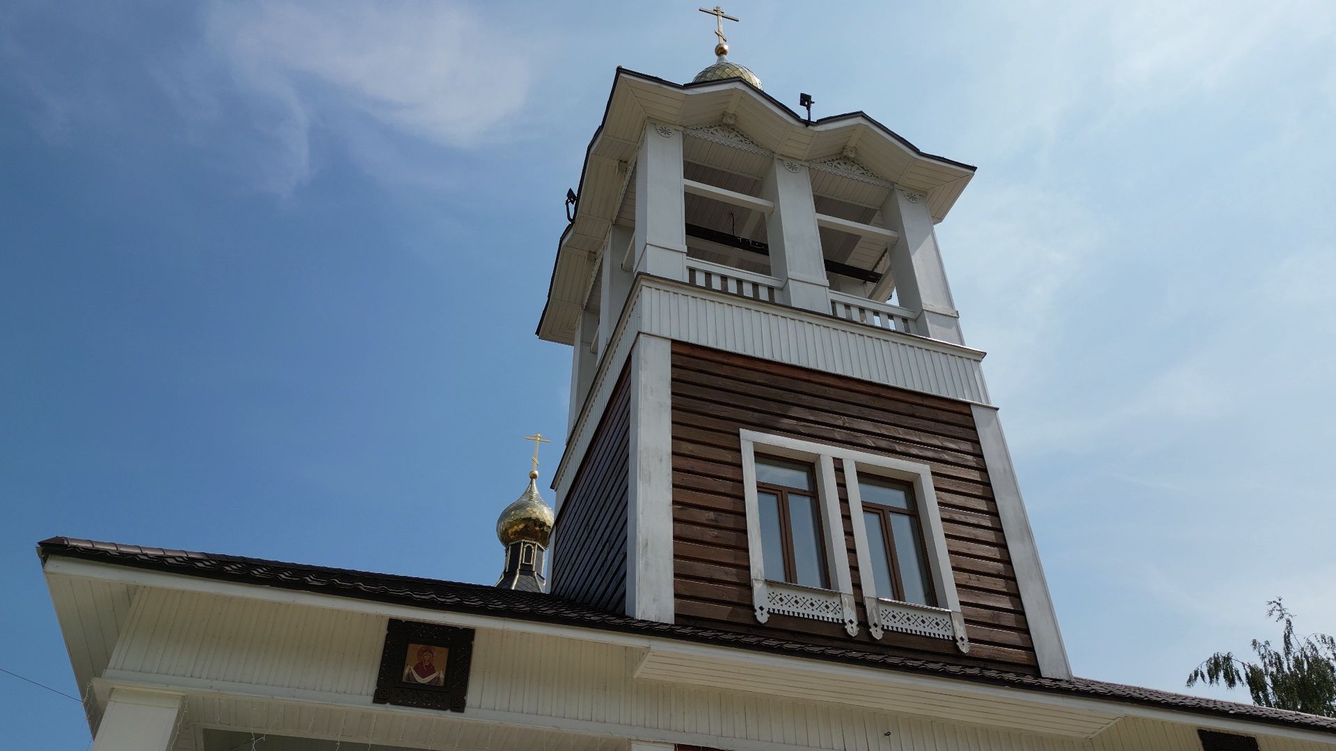 видео с коптера, электрогорск, церковь,