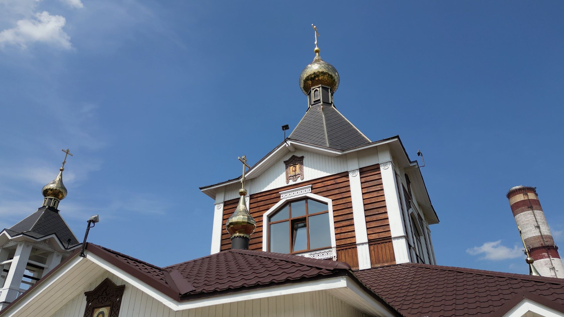 видео с коптера, электрогорск, церковь,