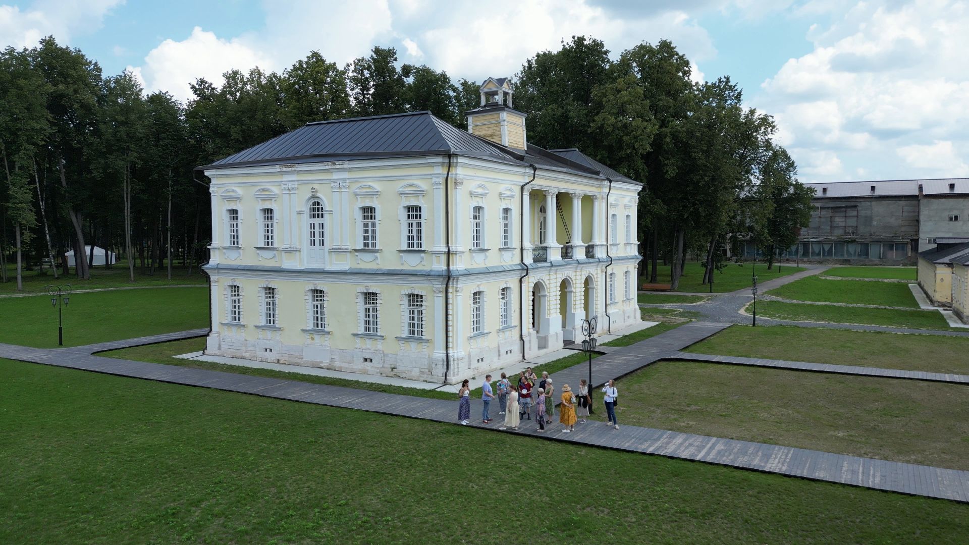 видео с коптера, лосино-петровский, усадьба, архитектура,