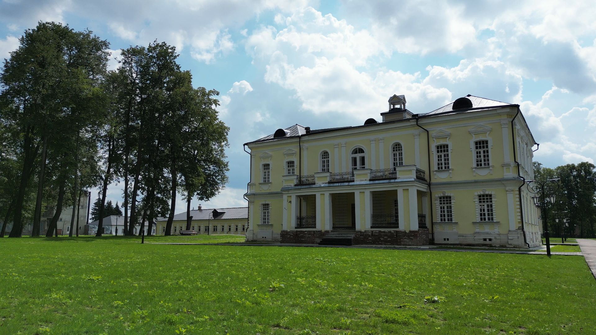 видео с коптера, лосино-петровский, усадьба, архитектура,
