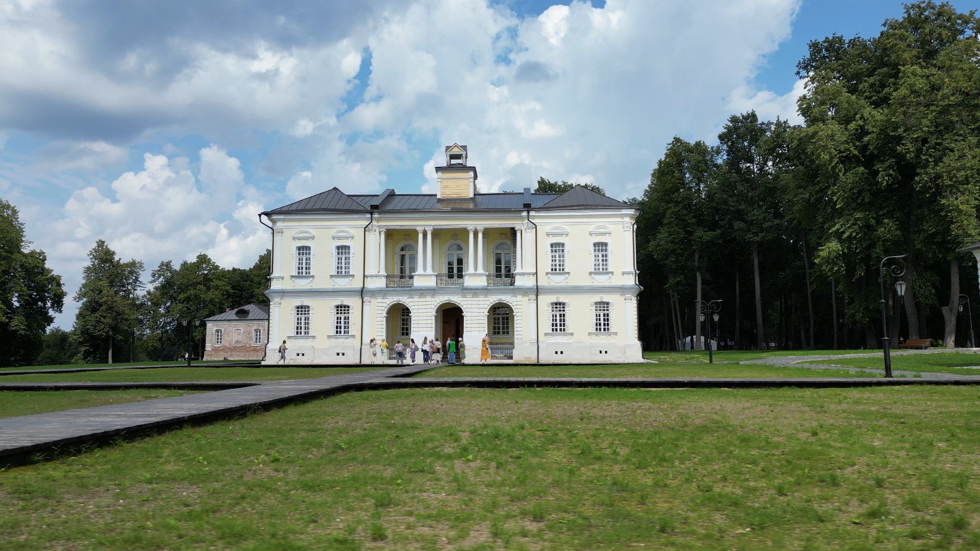 видео с коптера, лосино-петровский, усадьба, архитектура,