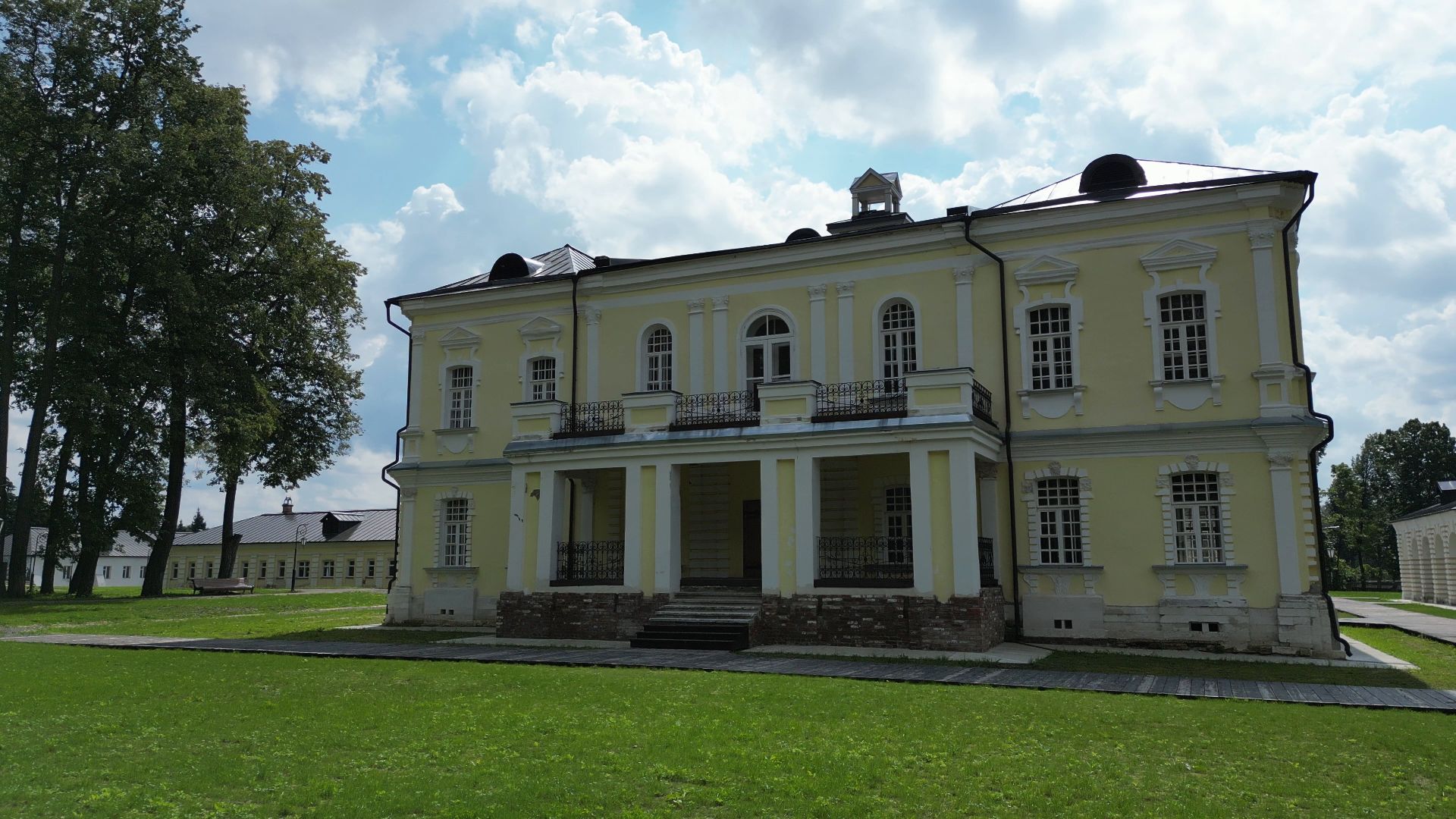 видео с коптера, лосино-петровский, усадьба, архитектура,