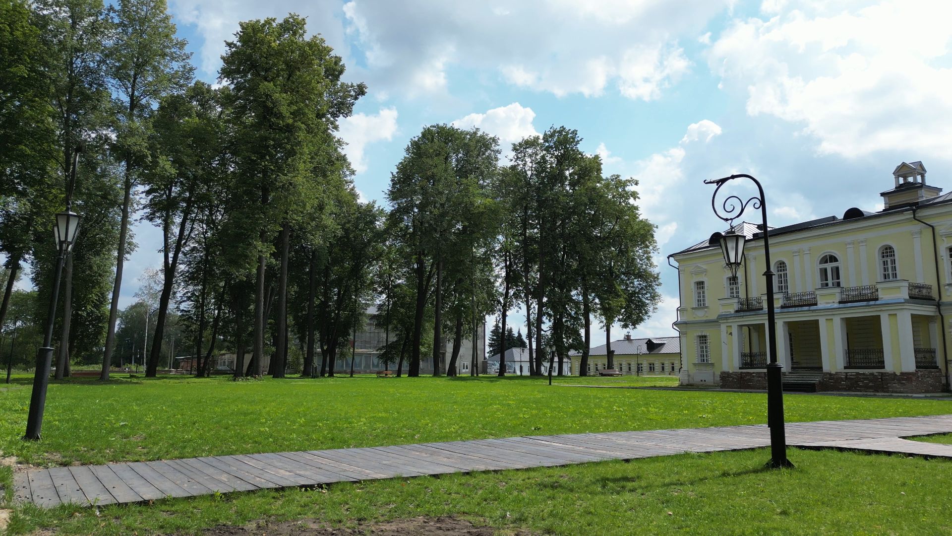 видео с коптера, лосино-петровский, усадьба, архитектура,