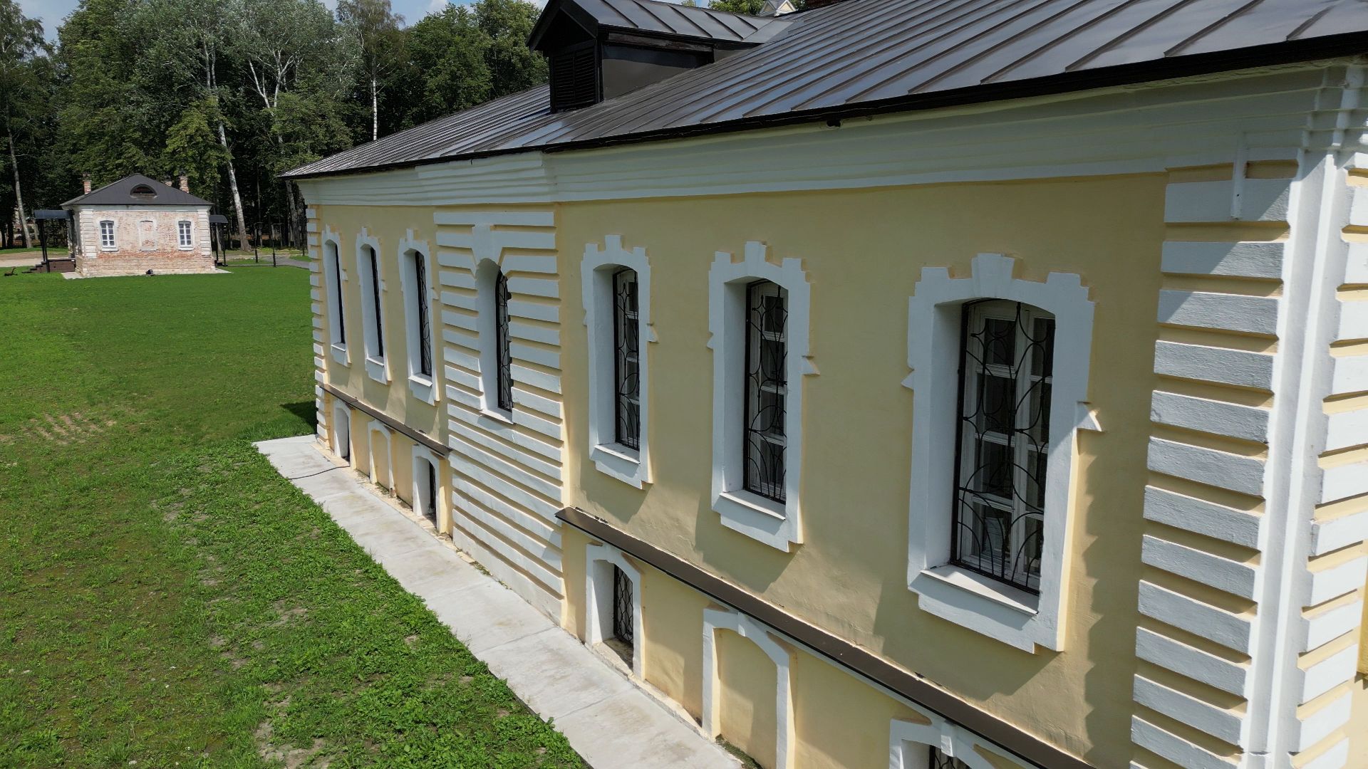 видео с коптера, лосино-петровский, усадьба, архитектура,