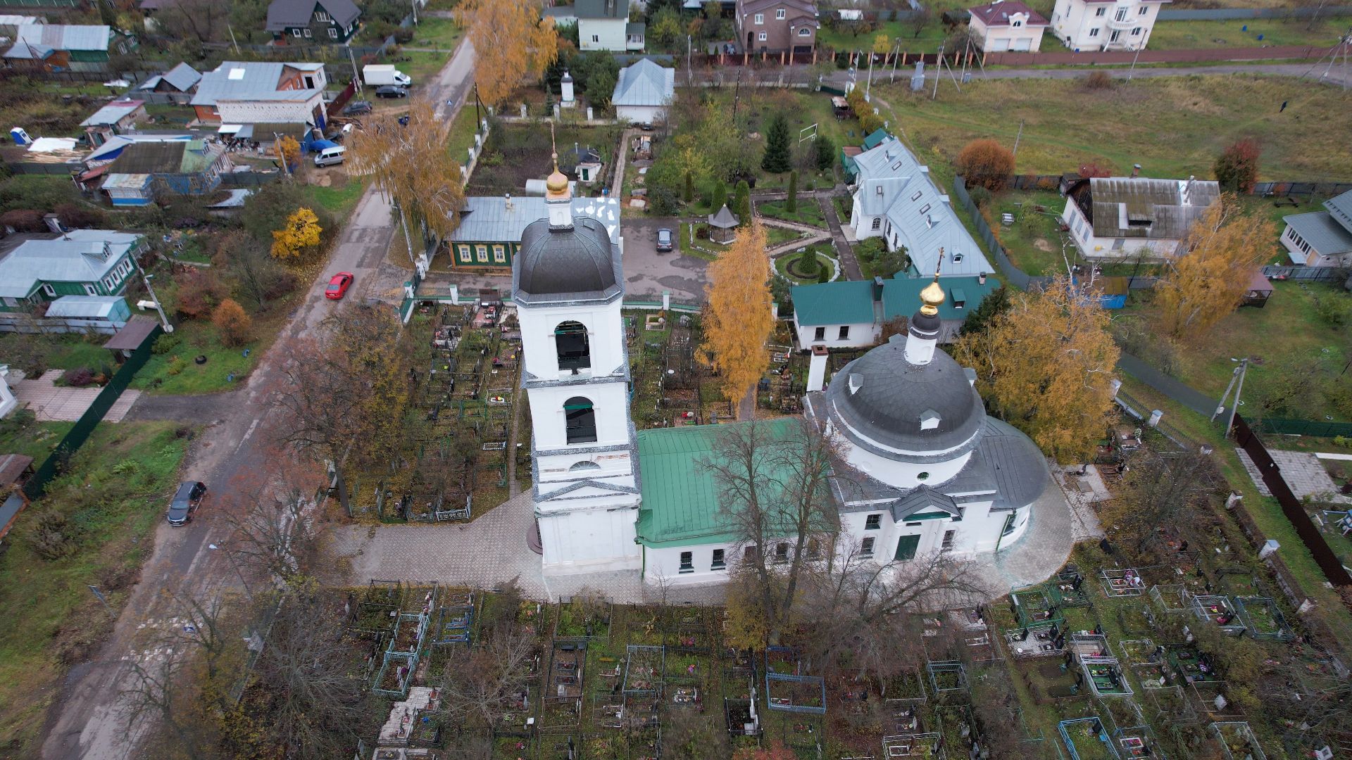 старая купавна, церковь, архитектура,видео с коптера,