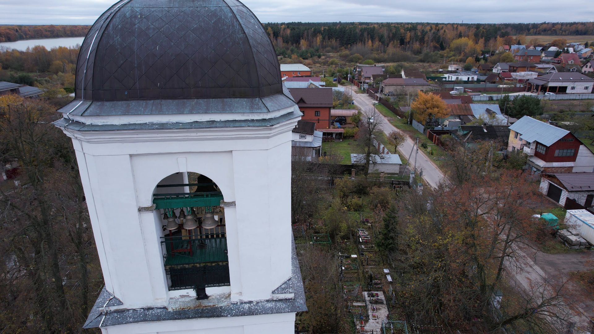 старая купавна, церковь, архитектура,видео с коптера,