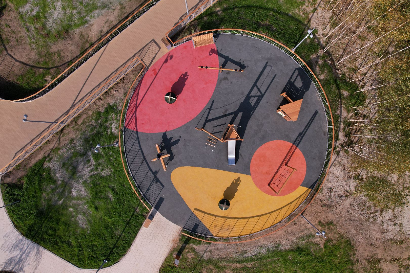 парк, видео с коптера, орехово-зуево,