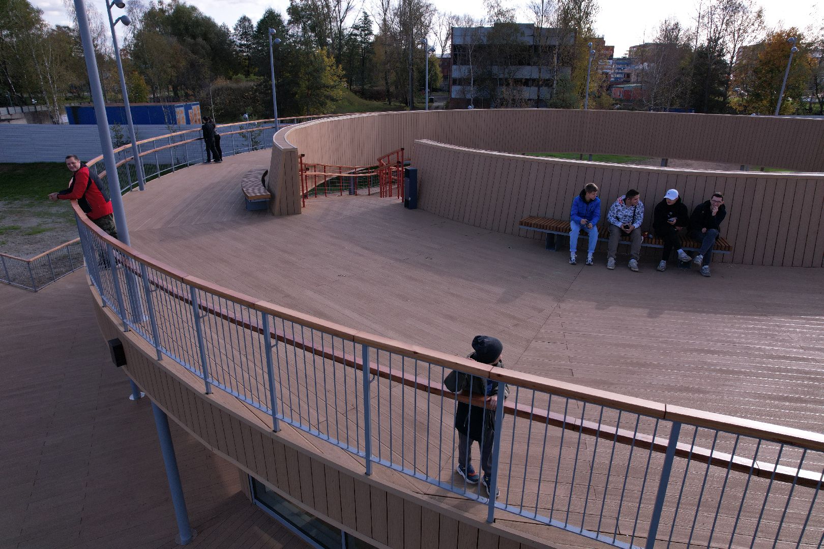 парк, видео с коптера, орехово-зуево,