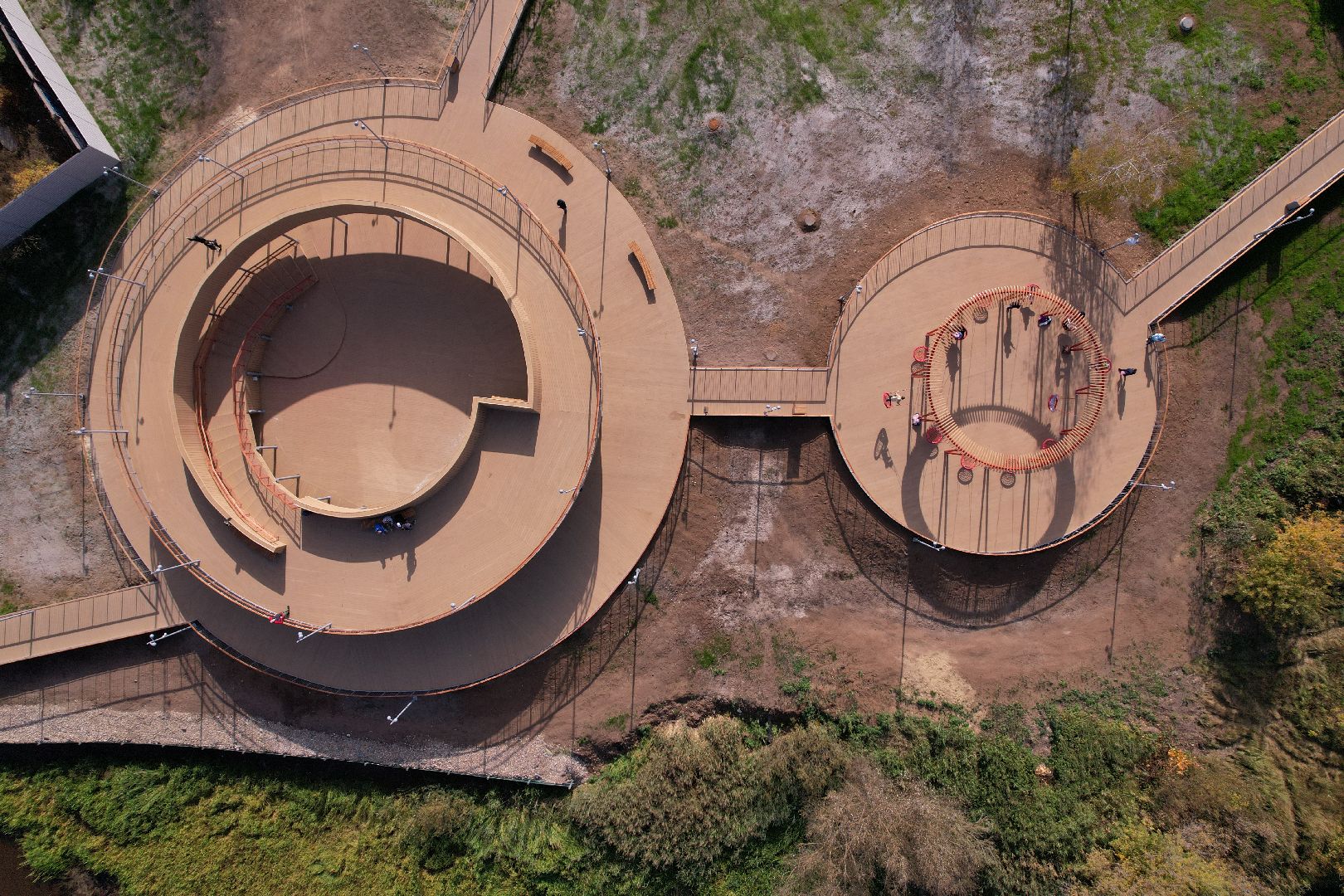 парк, видео с коптера, орехово-зуево,