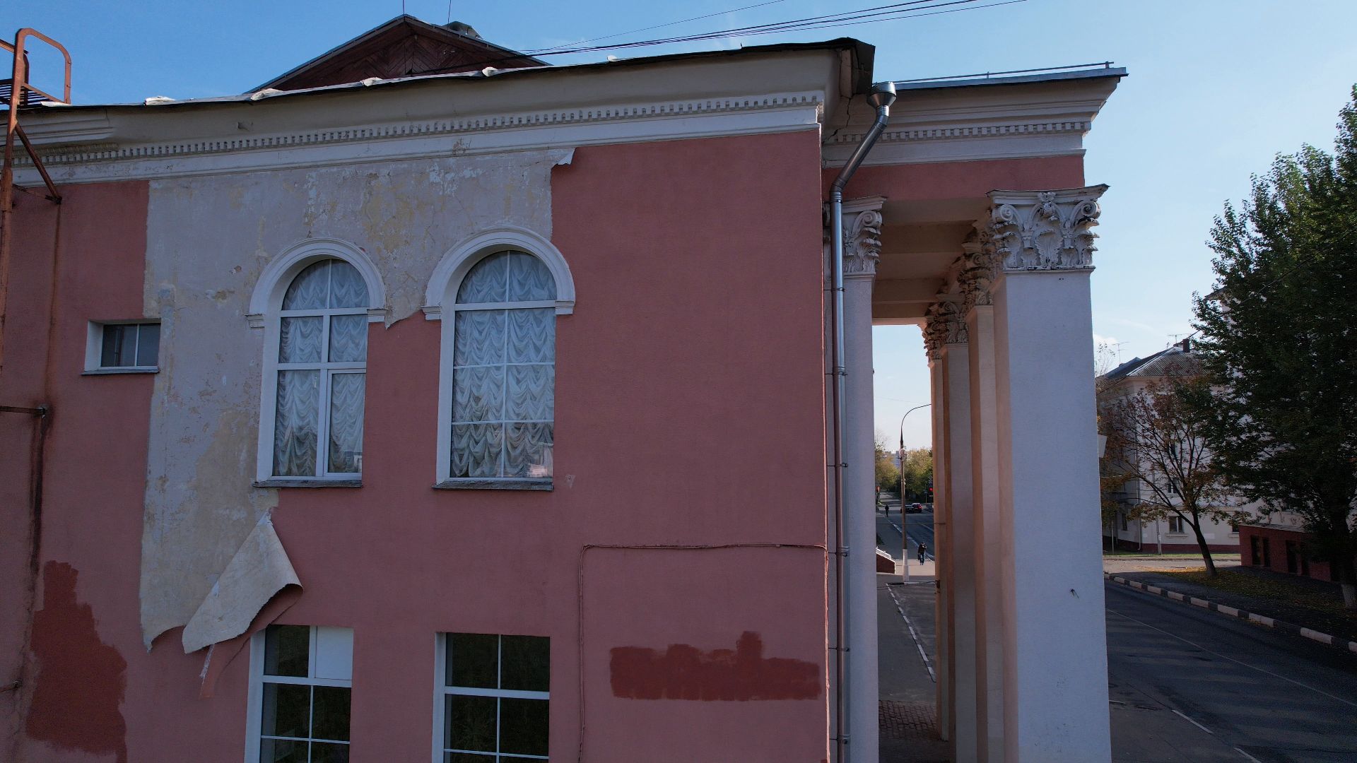 видео с коптера, фрязино, архитектура,