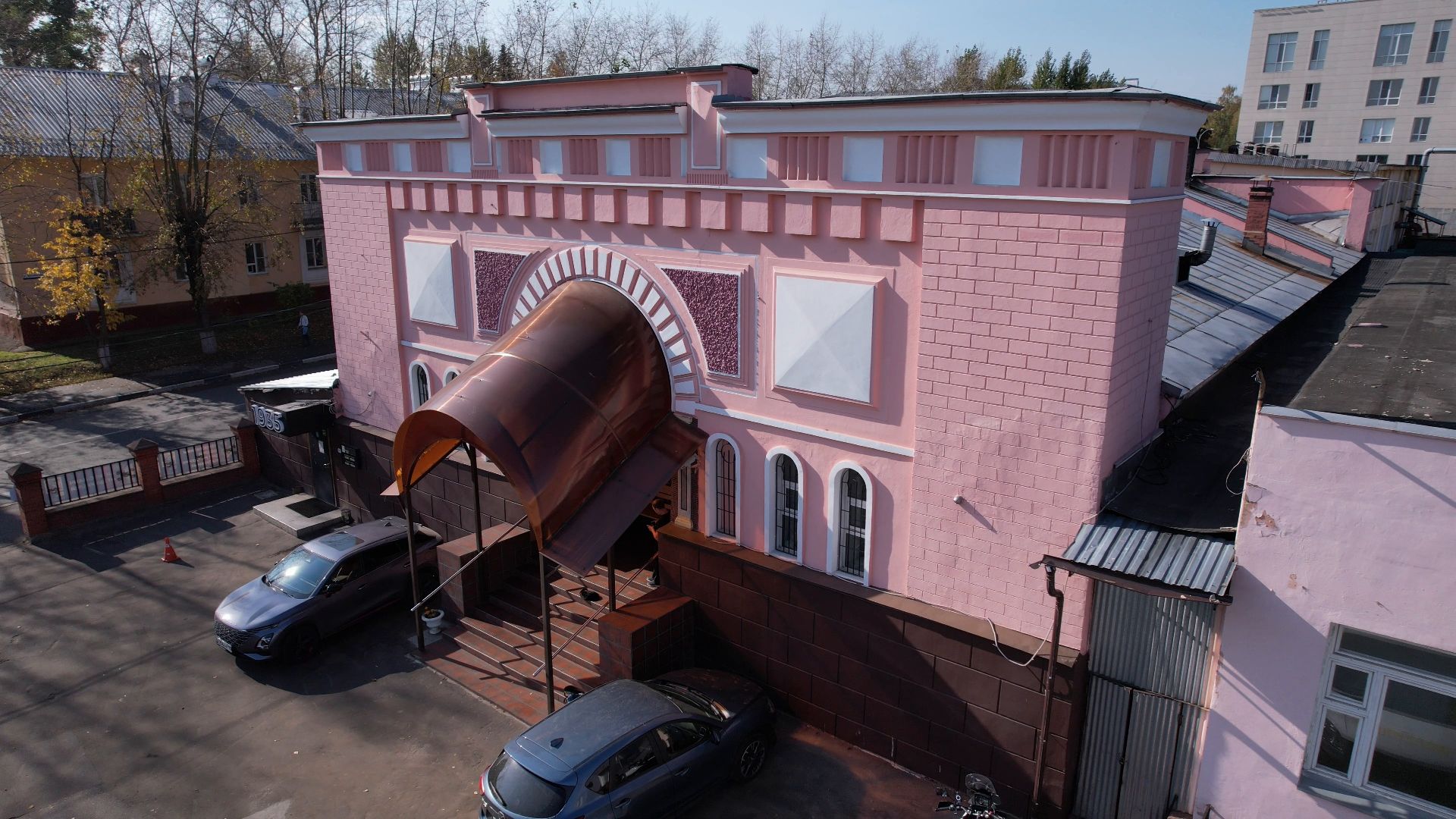 видео с коптера, фрязино, архитектура,