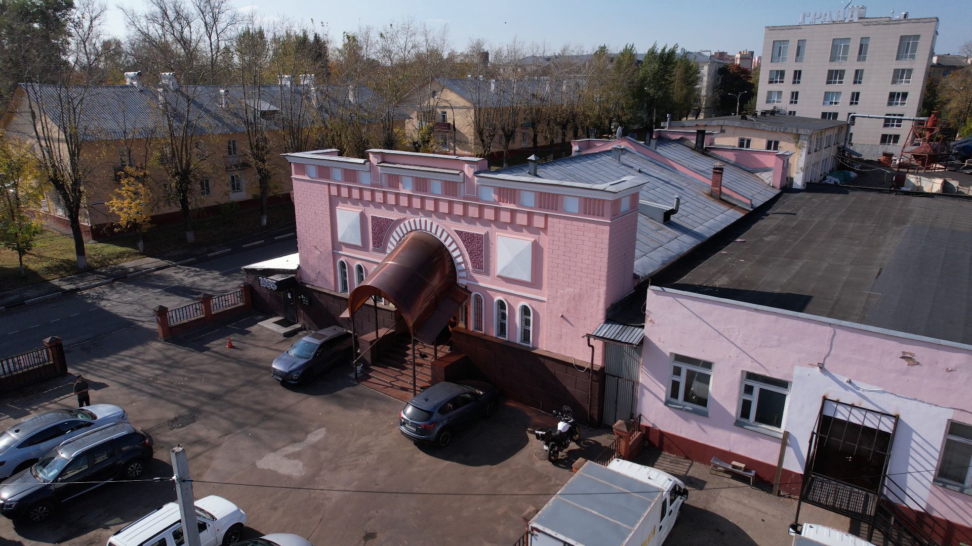 видео с коптера, фрязино, архитектура,