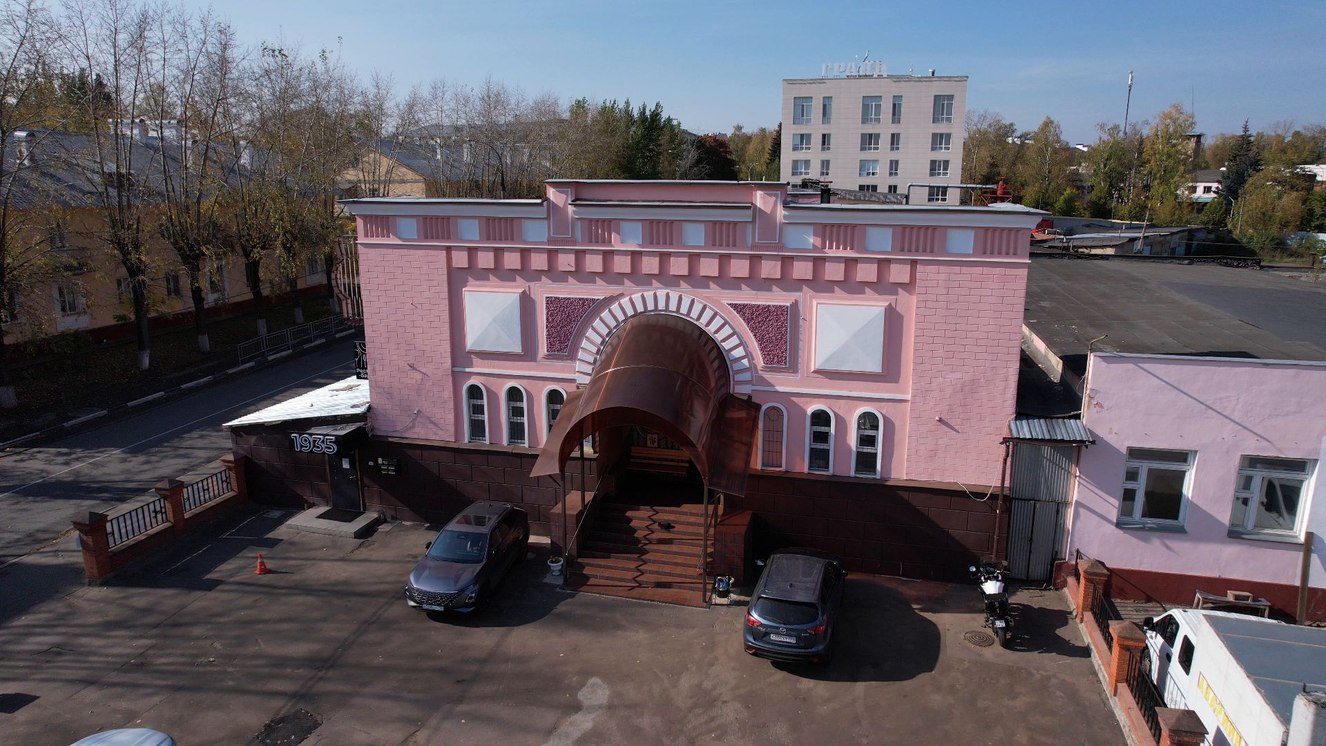 видео с коптера, фрязино, архитектура,