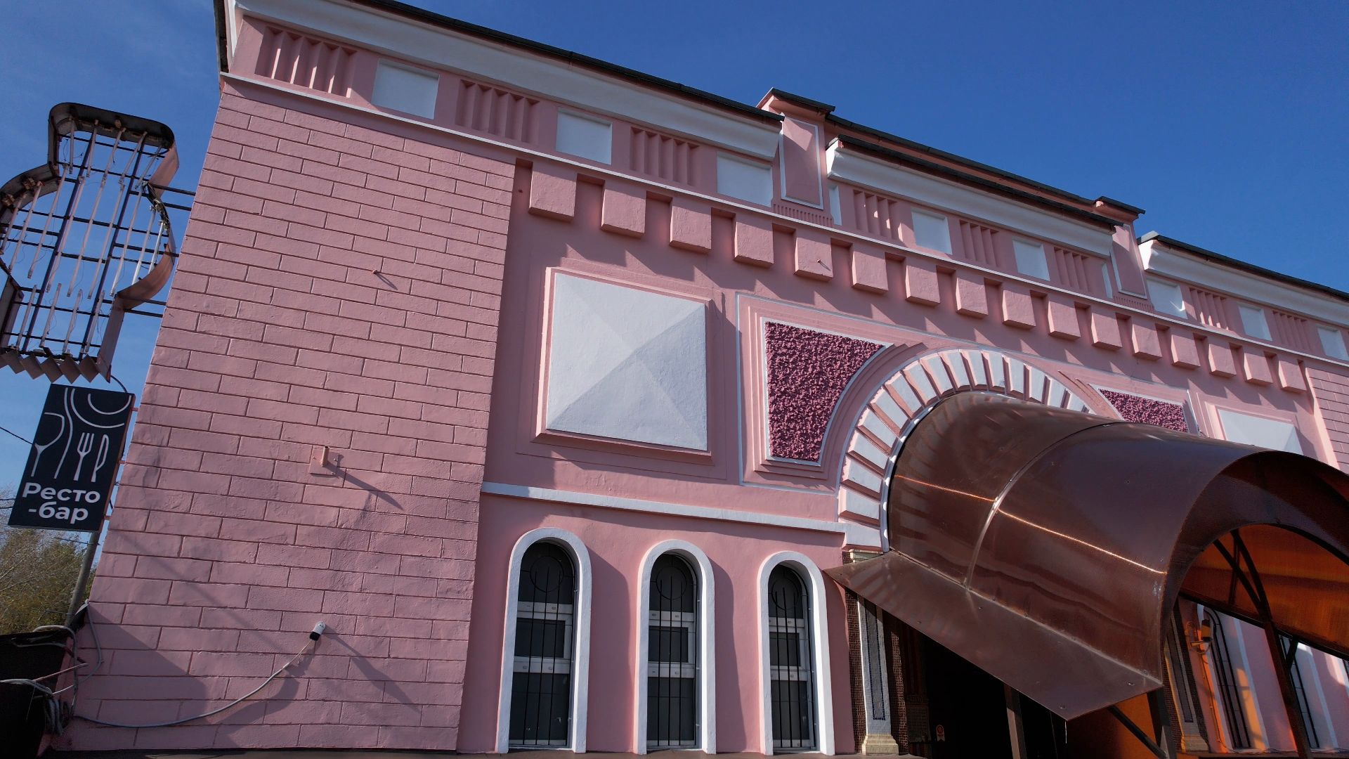 видео с коптера, фрязино, архитектура,