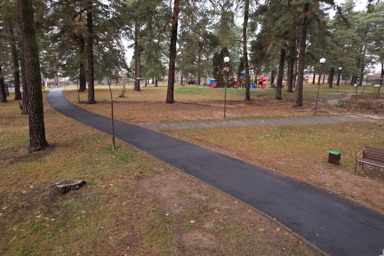 видео с коптера, дубки, озеры, парк,