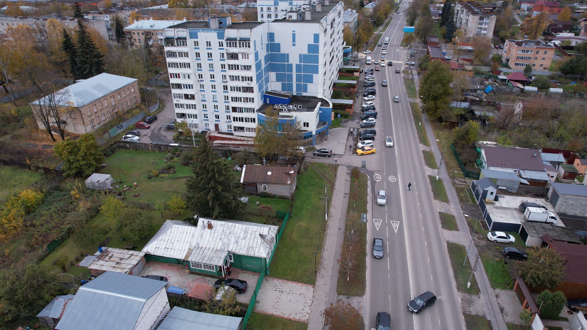 видео с коптера, старая купавна, тракт, московская,