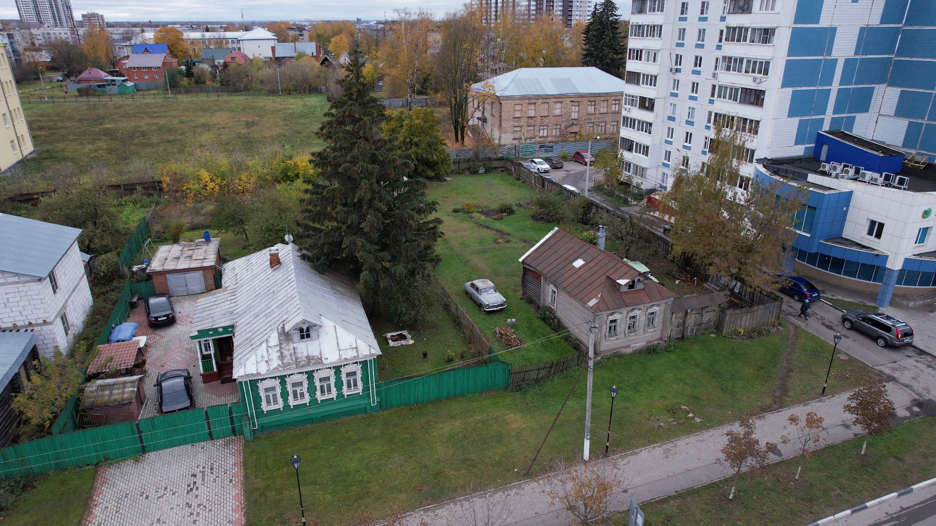 видео с коптера, старая купавна, тракт, московская,