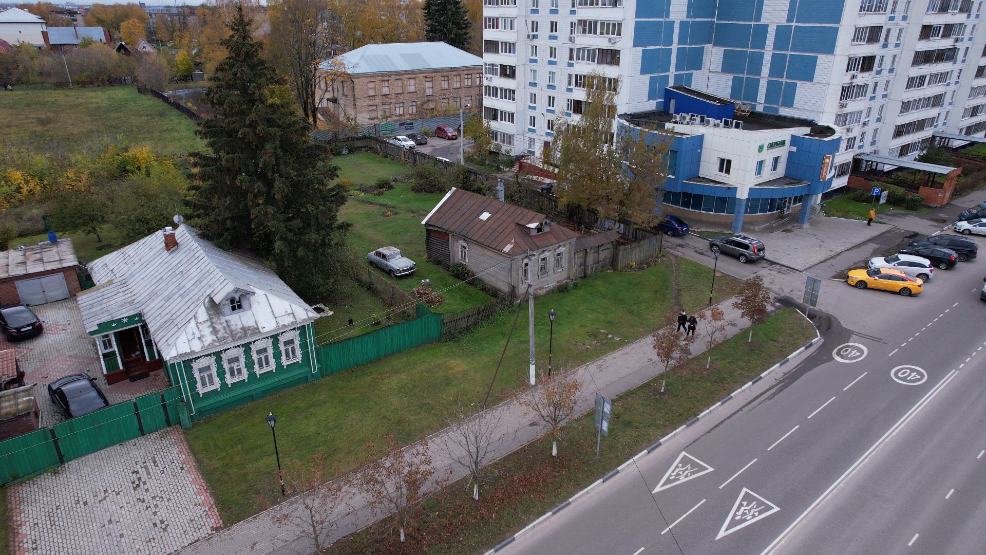 видео с коптера, старая купавна, тракт, московская,