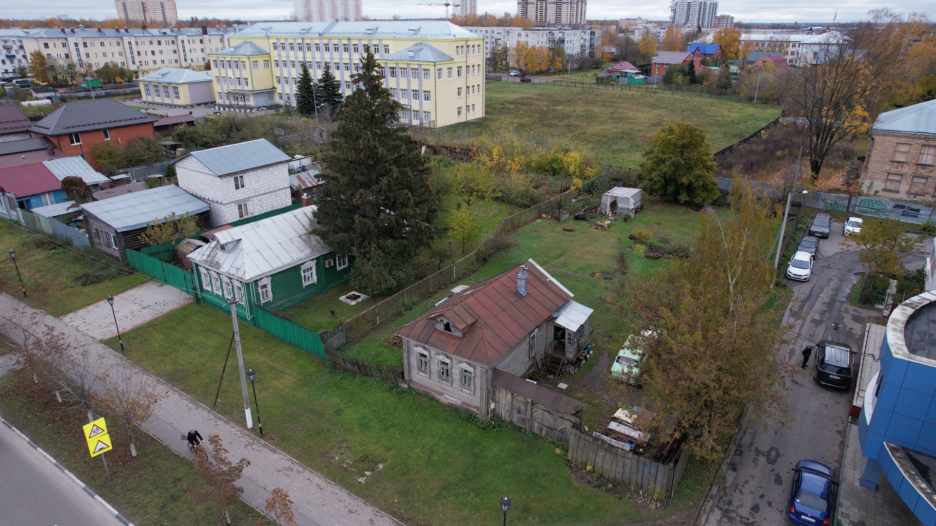 видео с коптера, старая купавна, тракт, московская,