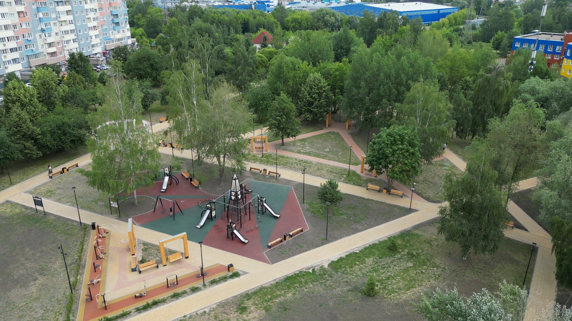 видео с коптера, ивантеевка, дети,