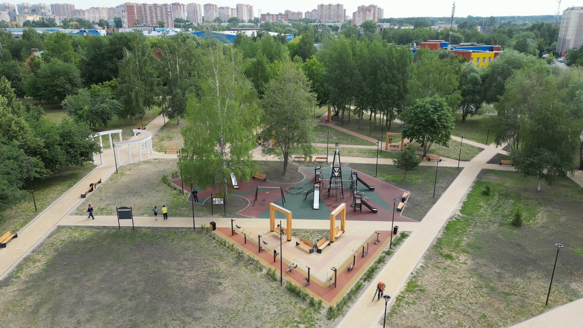 видео с коптера, ивантеевка, дети,