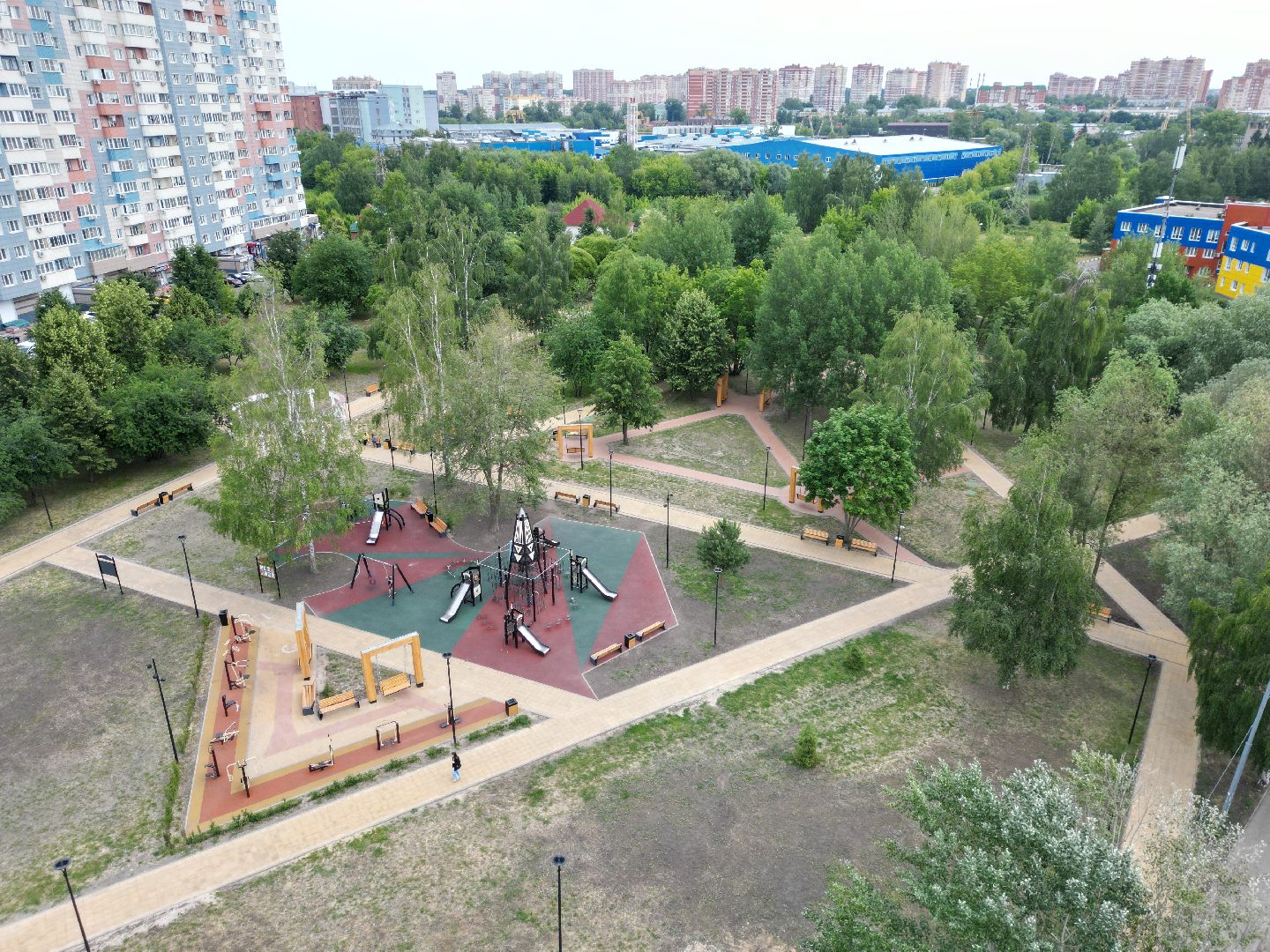 видео с коптера, ивантеевка, дети,