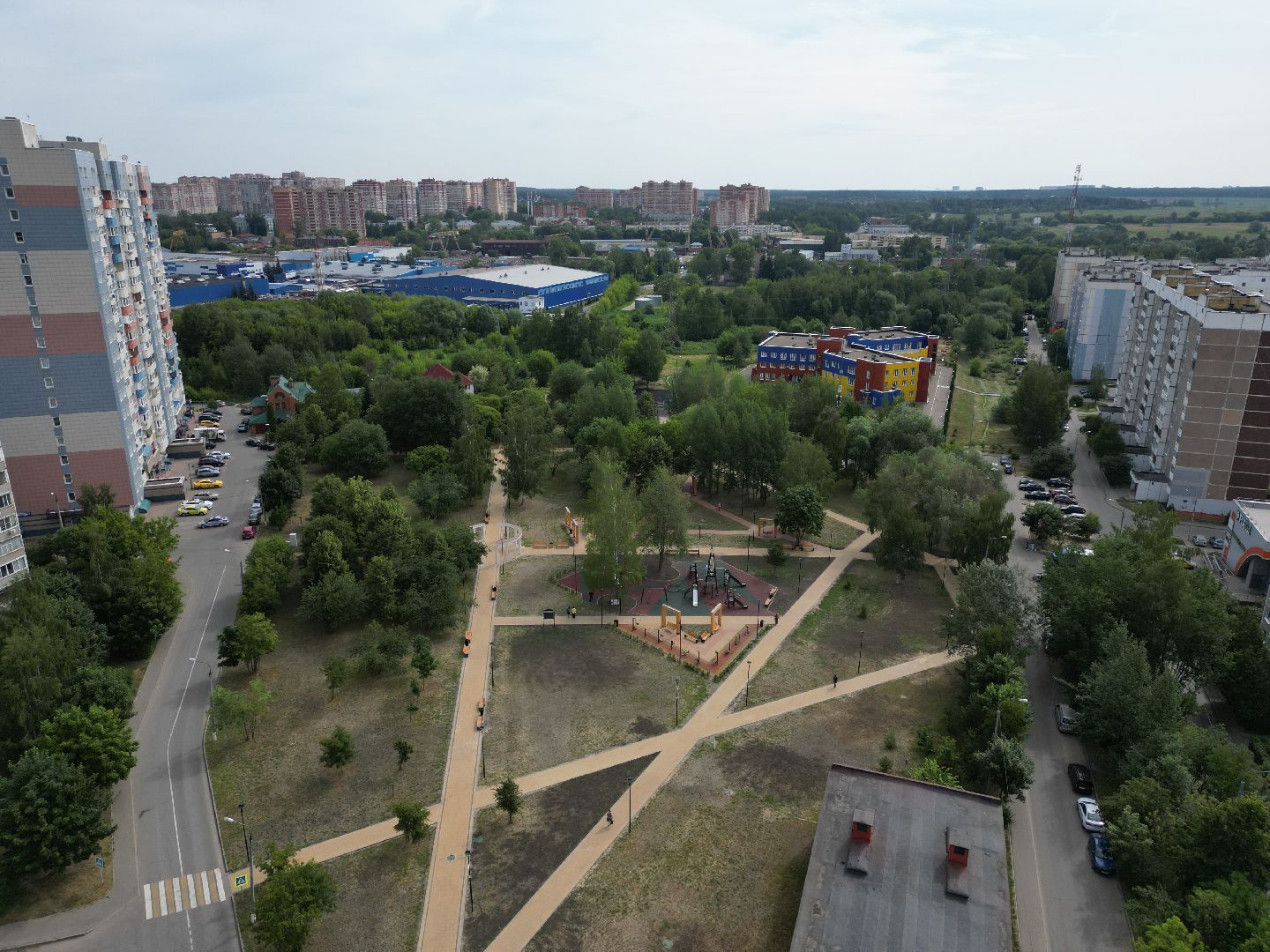 видео с коптера, ивантеевка, дети,