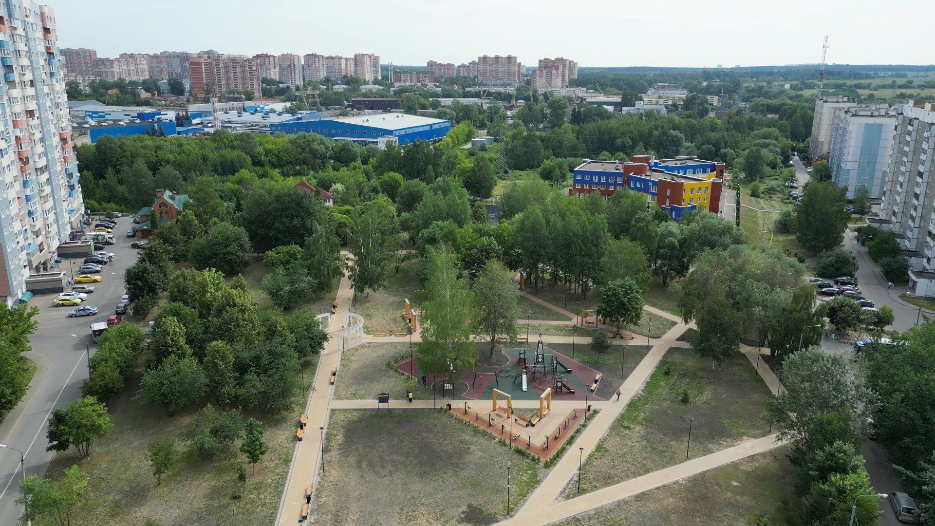 видео с коптера, ивантеевка, дети,