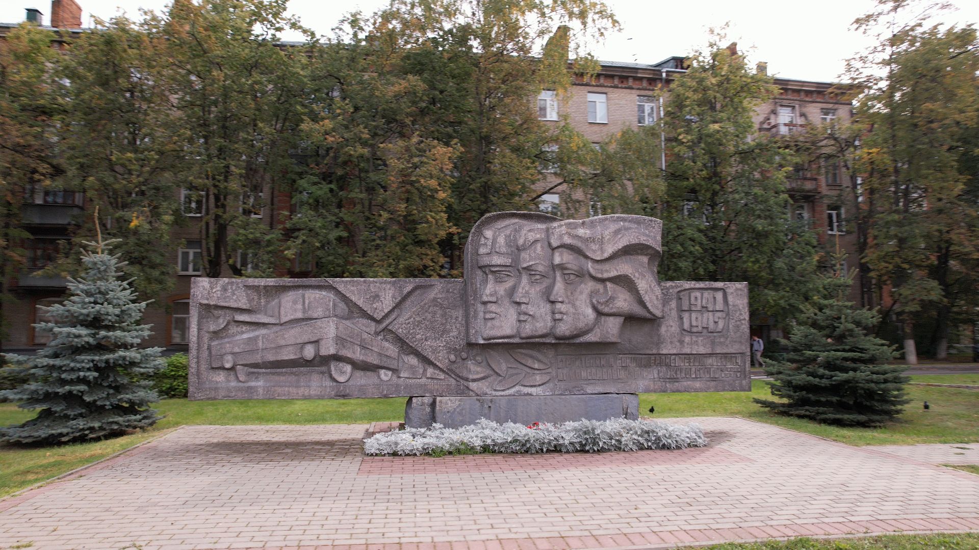 видео с коптера, Жуковский, памятник,