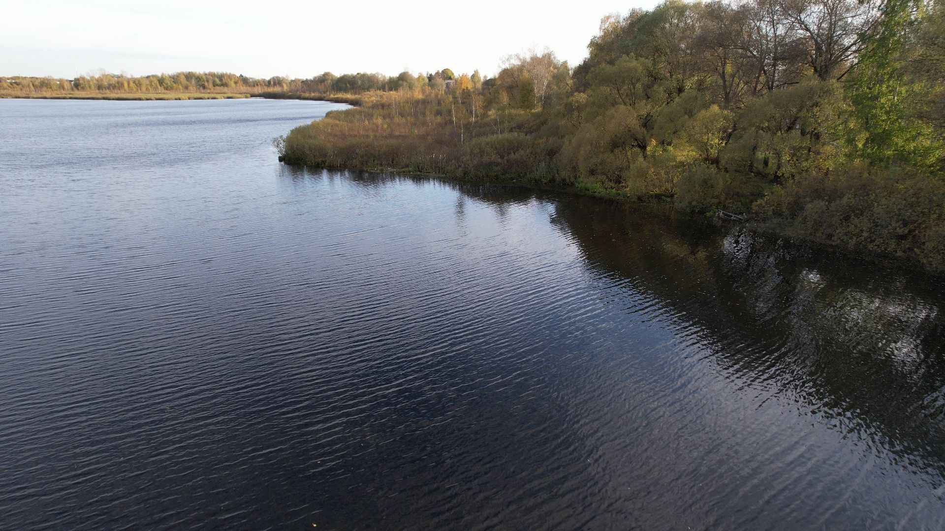 Лобня, Киово, видео с коптера, благоустройство, парк,