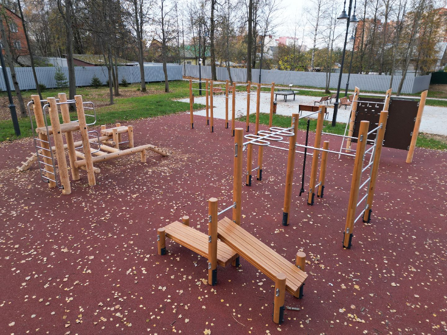 видео с коптера, Лобня, парк, благоустройство,