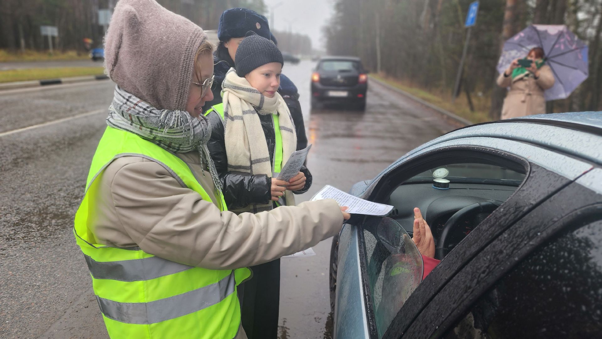 протвино, госавтоинспекторы, госавтоинспекция, ЮИД, акция, Уступи дорогу пешеходу,