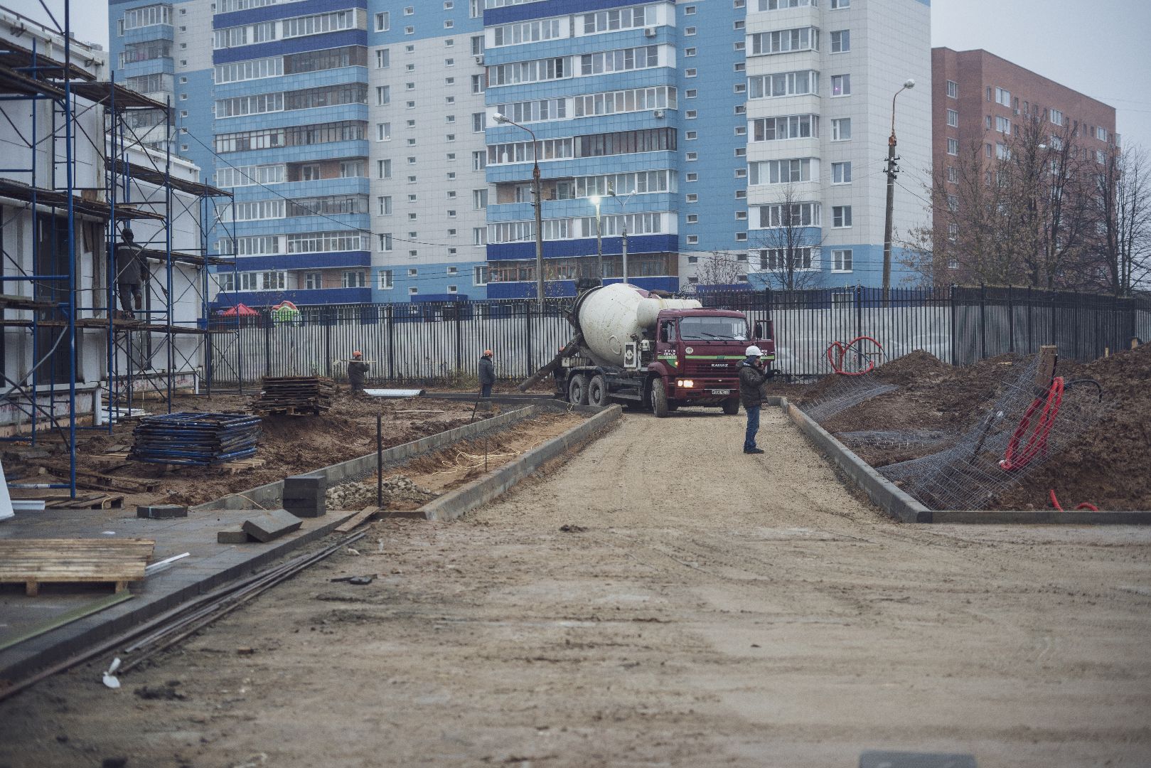 футбольное поле, стадион Авангард, Домодедово,