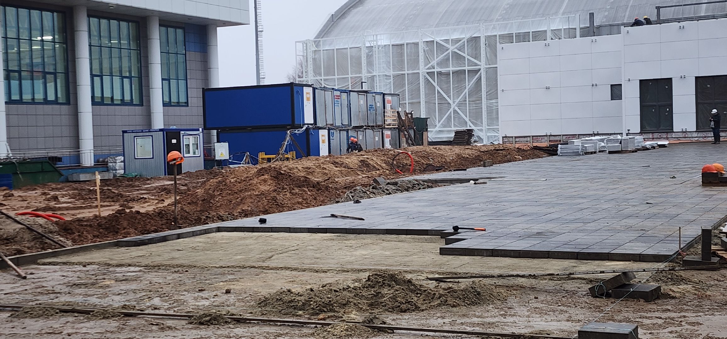 футбольное поле, стадион Авангард, Домодедово,