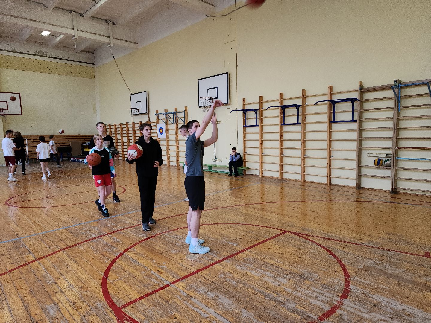 кашира, школа 7, кэс баскет, школьная лига по баскетболу, муниципальный этап, юноши, девушки, сезон 2023-2024,