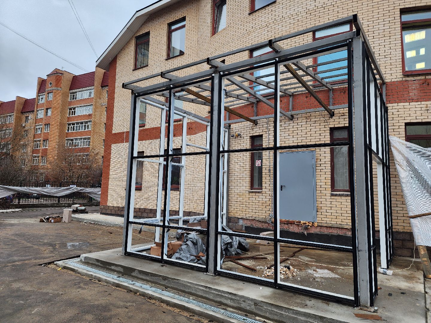 больница, Вход, входная группа, павловская слобода, Ремонт, благоуйстройство,