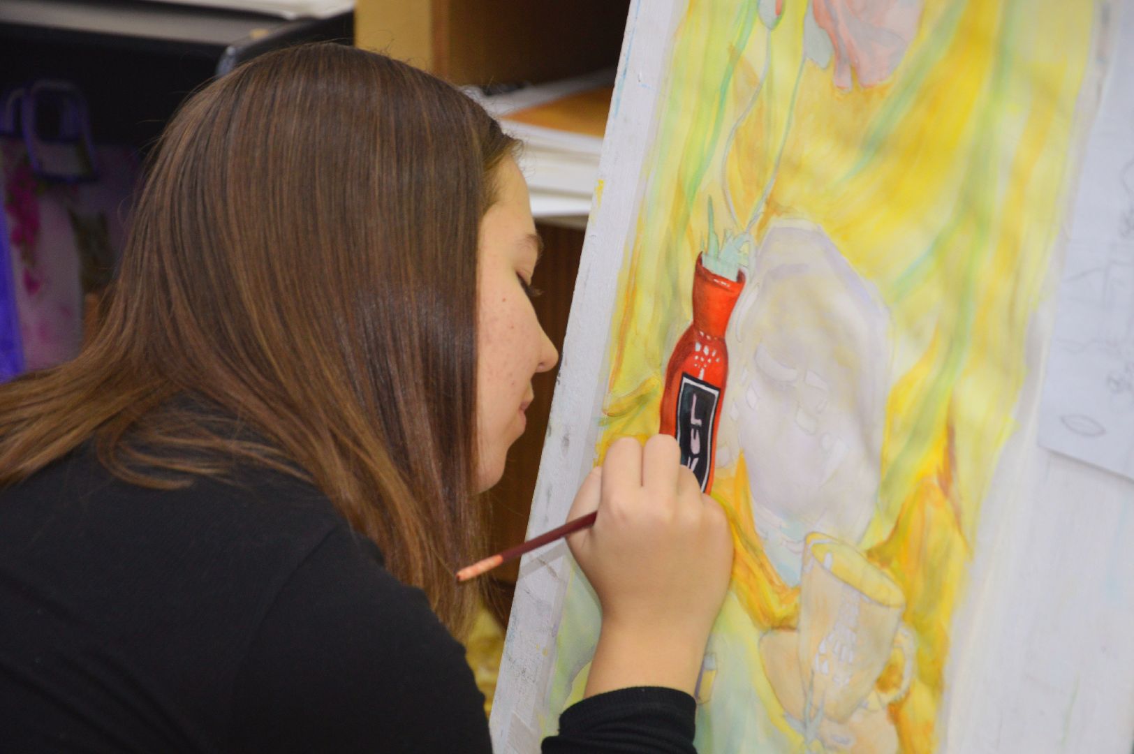 шатура, дмитровский погост, школа искусств, выставка картин, день мамы, городской округ культура, картины,