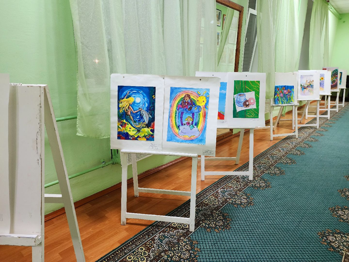 шатура, дмитровский погост, школа искусств, выставка картин, день мамы, городской округ культура, картины,