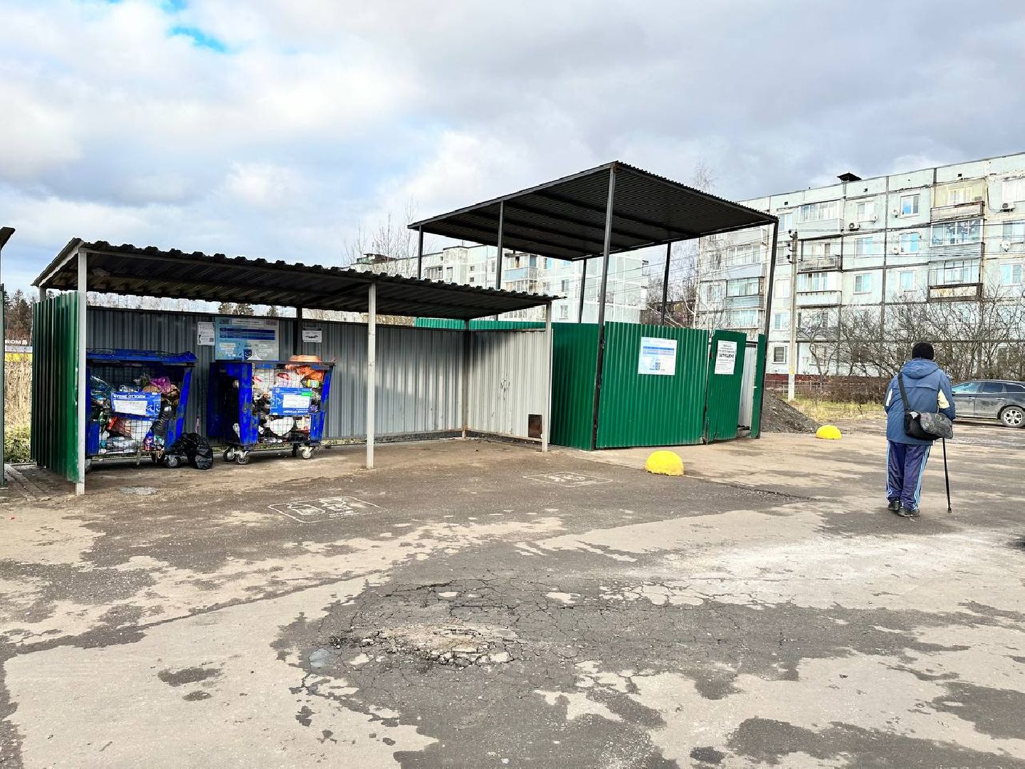 мусорные контейнеры, мусорные площадки, калининец,