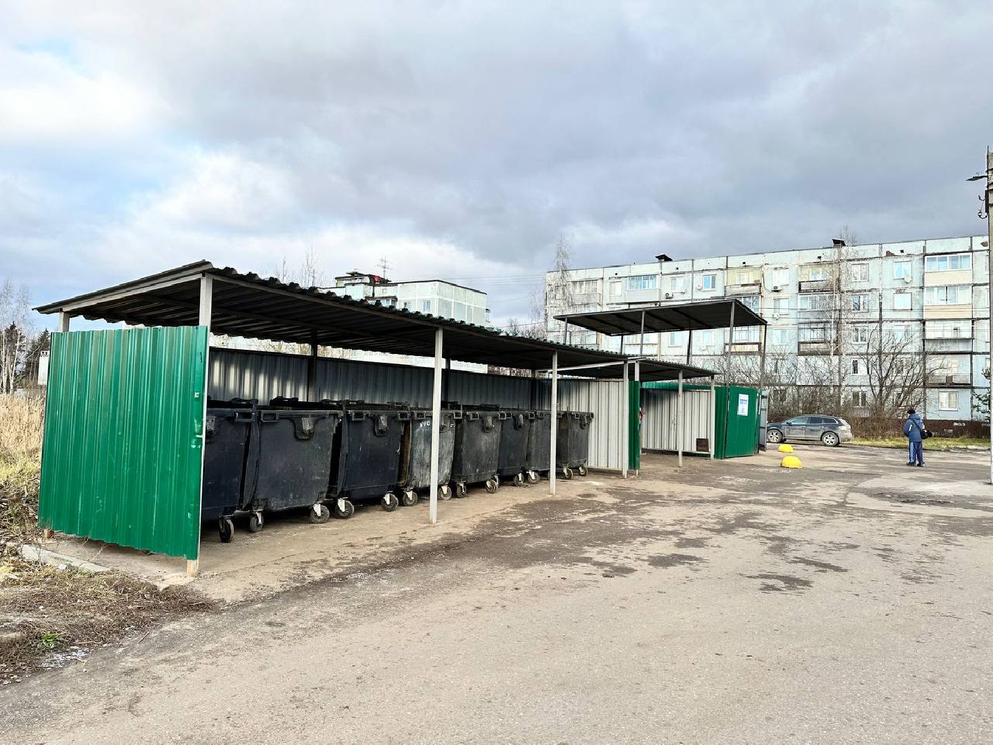 мусорные контейнеры, мусорные площадки, калининец,