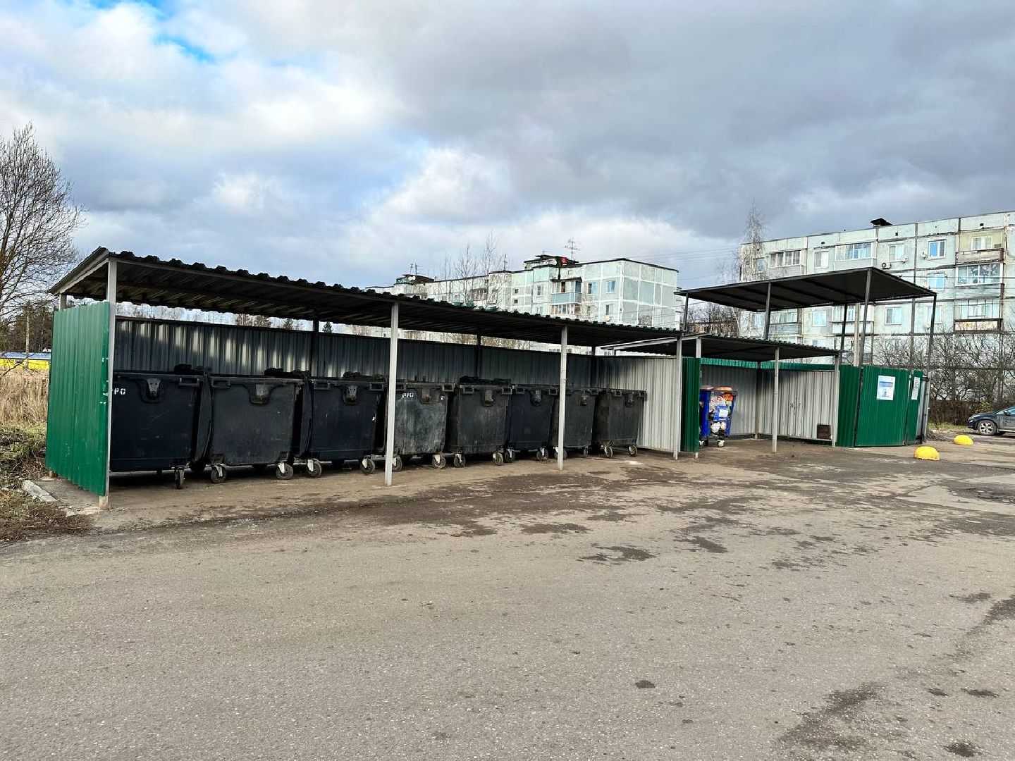 мусорные контейнеры, мусорные площадки, калининец,