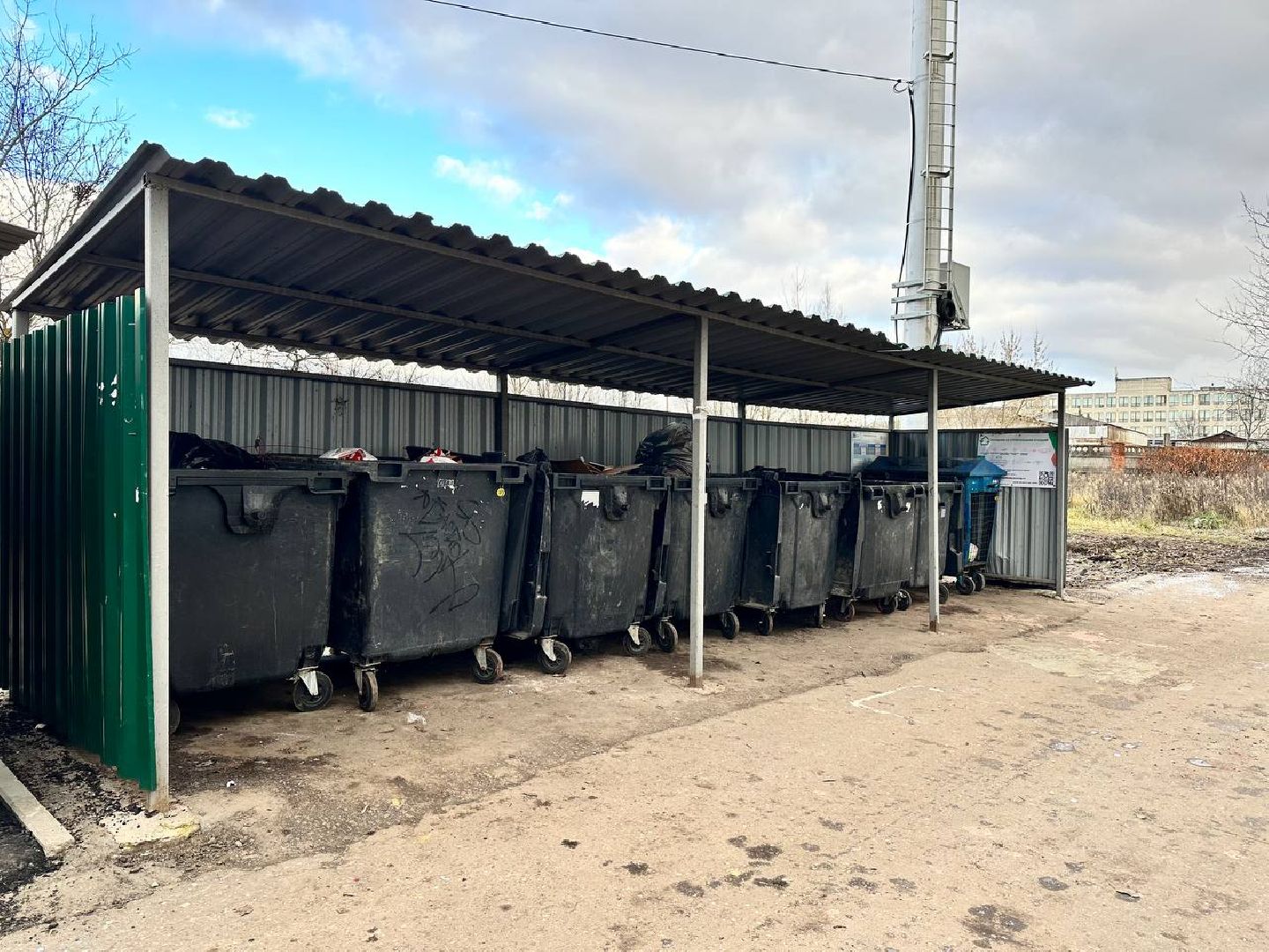 мусорные контейнеры, мусорные площадки, Апрелевка,