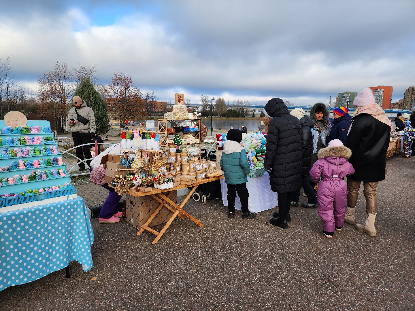 Праздник, дед мороз, парки подмосковья, зима в подмосковье, день рождения деда мороза, дети, Дубна,