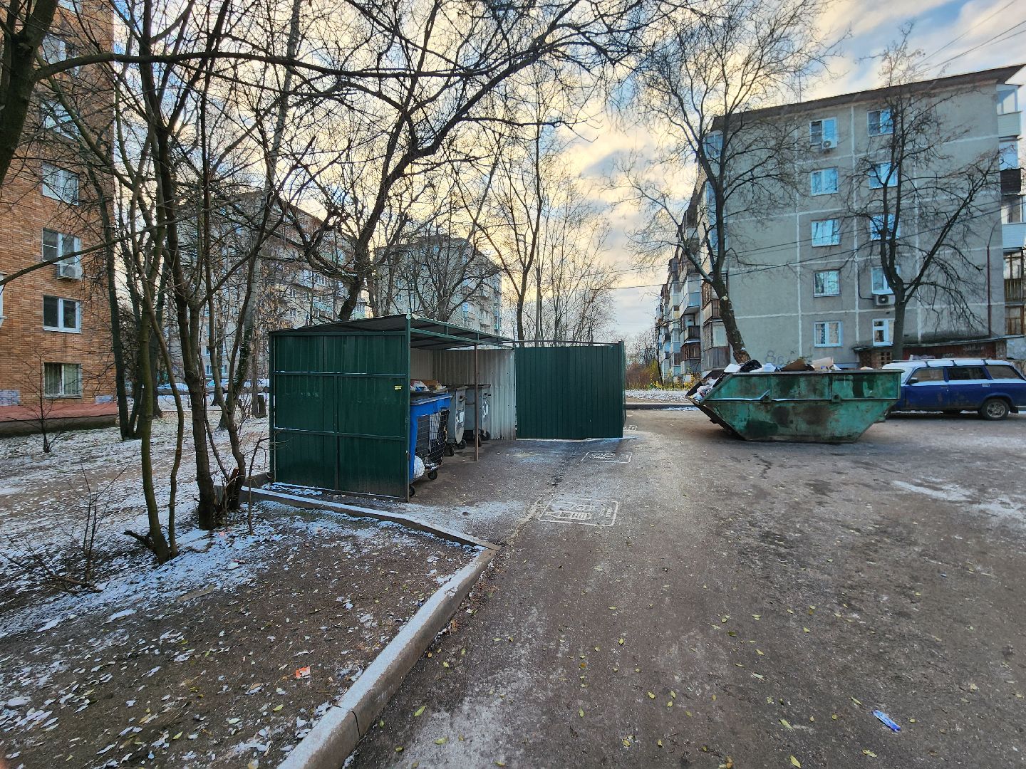 контейнерная площадка, Мясищева, КГО, бункер, мусор, ЭкоЛайн,